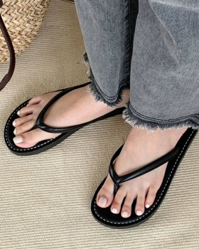 Lady flat slippers simple flip-flops for women