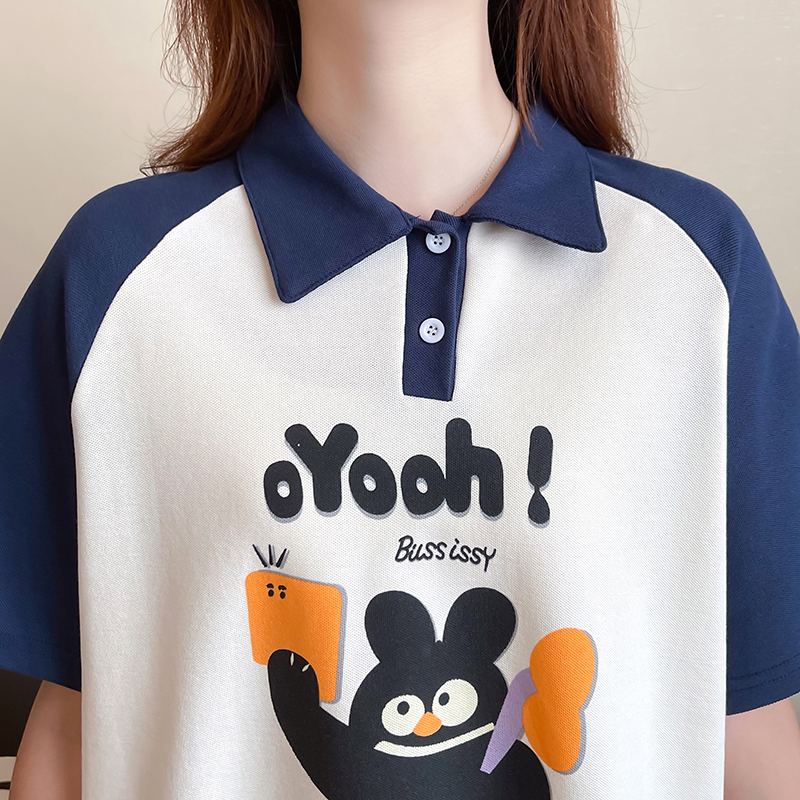 Printing Korean style tops summer T-shirt for women
