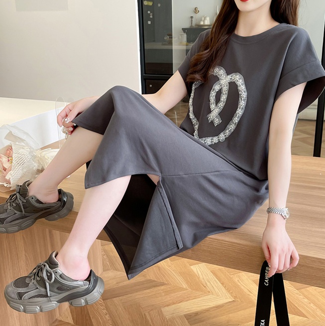 Quality pure cotton dress printing T-shirt for women