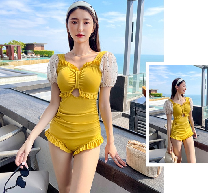Small chest conjoined swimwear conservatism slim skirt