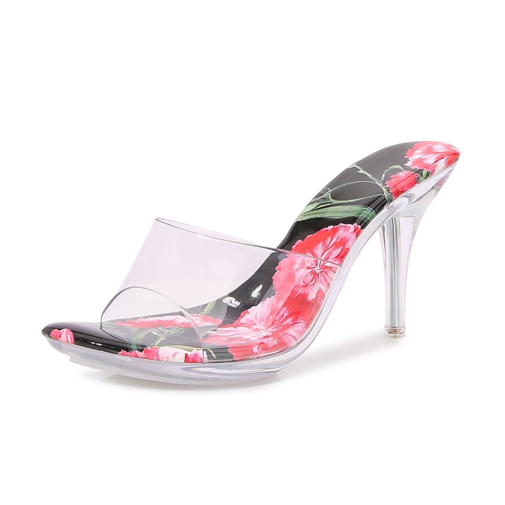 France style flowers shoes sexy formal dress for women