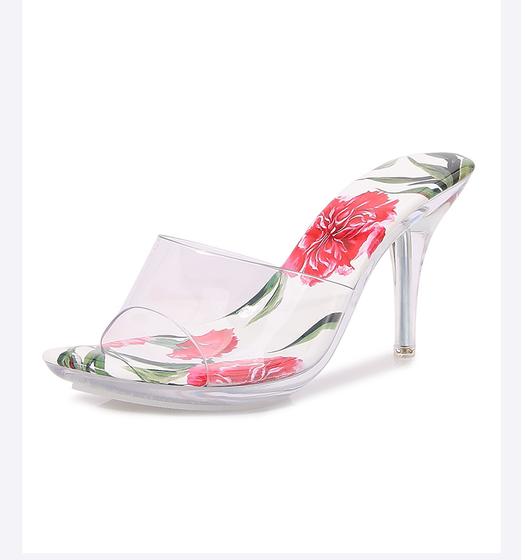 France style flowers shoes sexy formal dress for women
