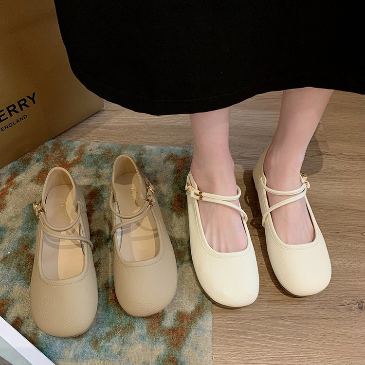 Spring and autumn British style flattie low shoes for women