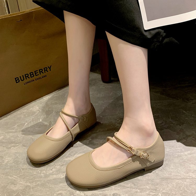Spring and autumn British style flattie low shoes for women