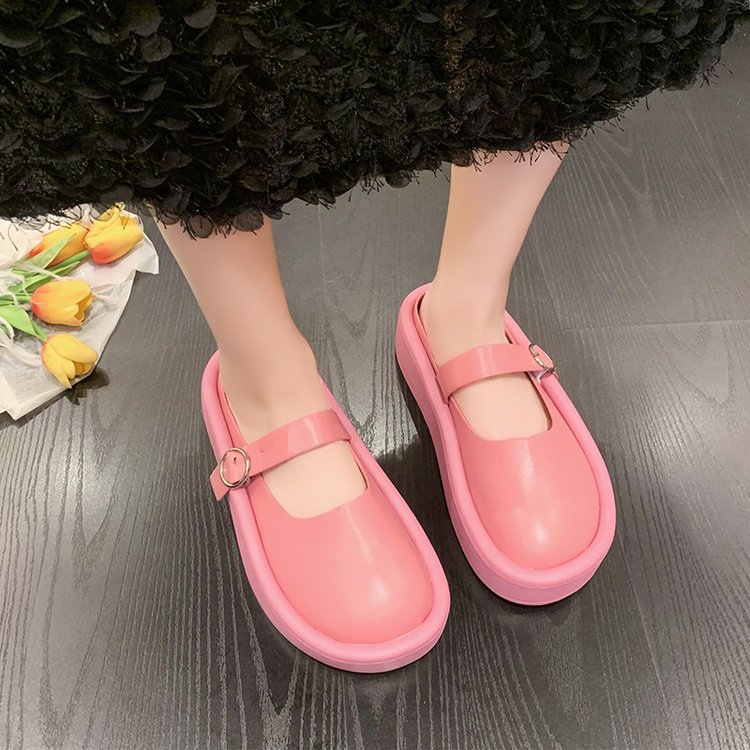 Summer Korean style thick crust slippers