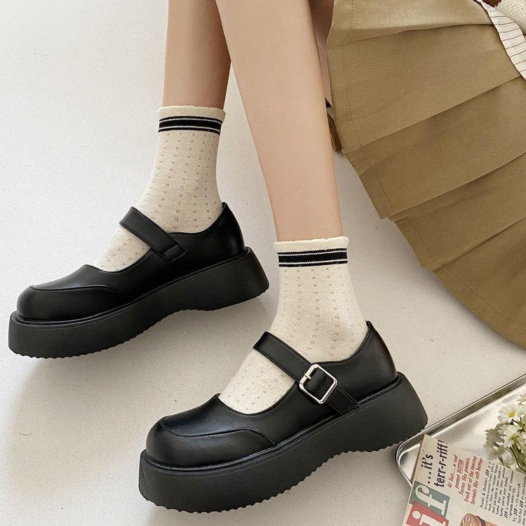 Small shoes British style leather shoes for women