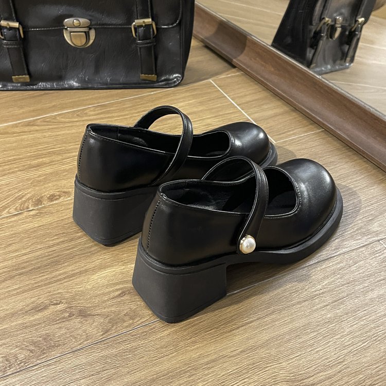 British style leather shoes shoes for women