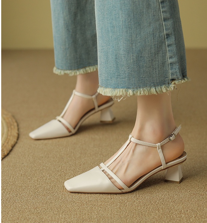 Pure high-heeled shoes all-match shoes for women