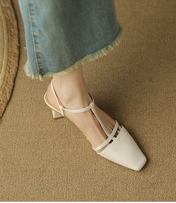 Pure high-heeled shoes all-match shoes for women