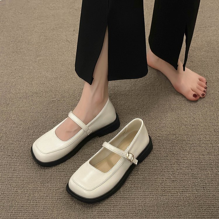 Low shoes leather shoes for women