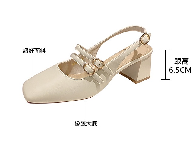 Thick summer sandals fashion hasp shoes for women