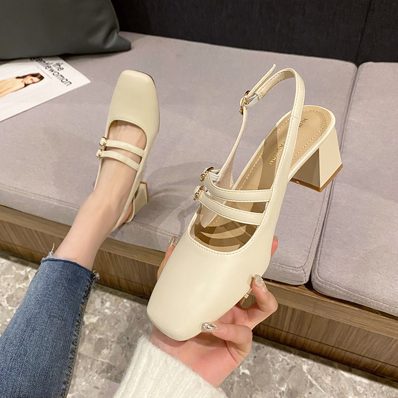 Thick summer sandals fashion hasp shoes for women