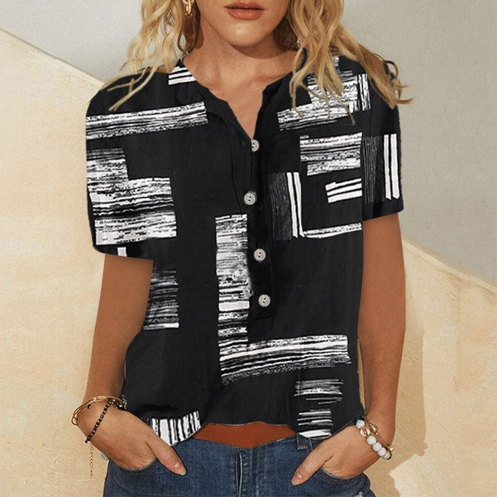 European style loose shirt Casual tops for women