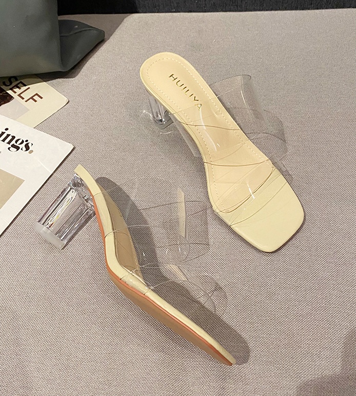 Summer transparent slippers all-match sandals