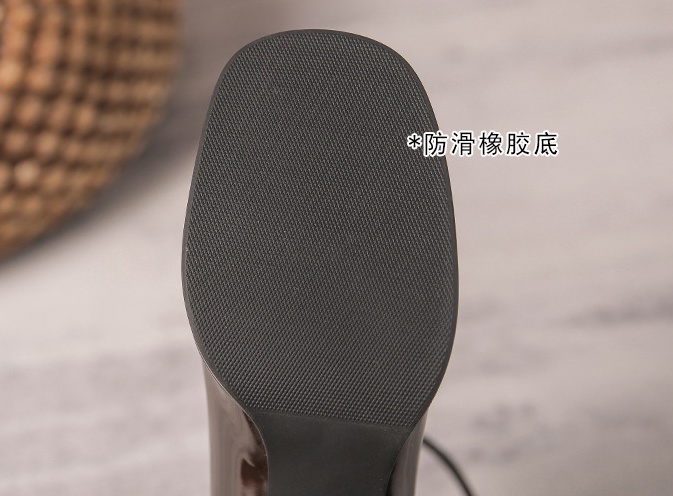 Small high-heeled leather shoes cross shoes for women