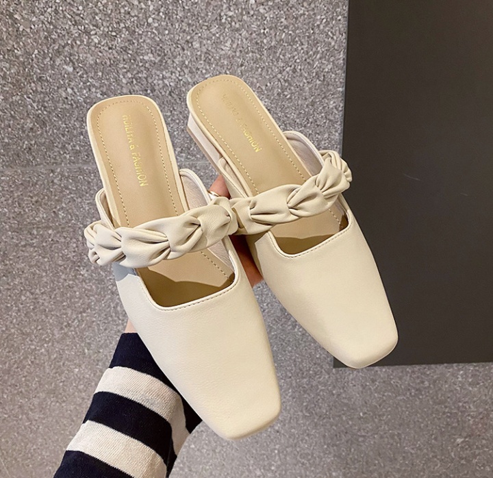Thick half slippers spring and summer lazy shoes for women