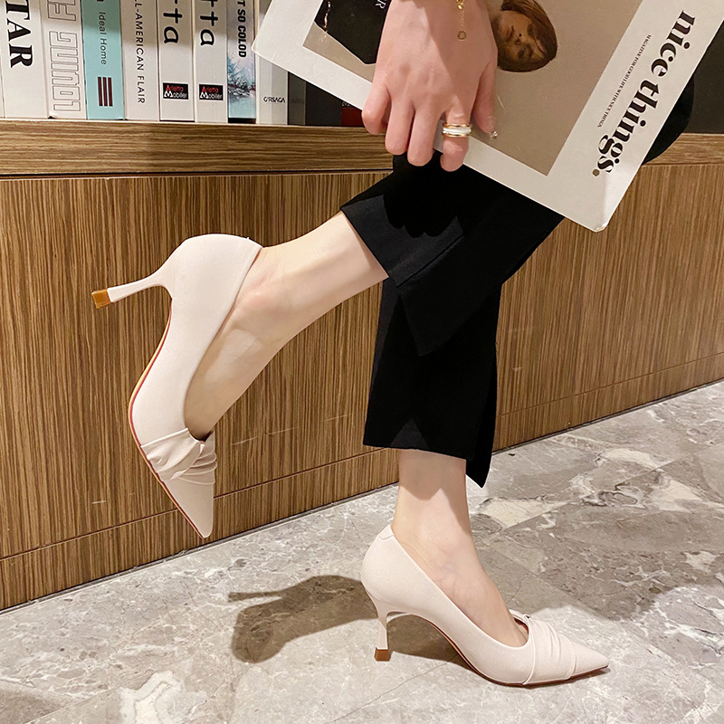 Fine-root shoes spring and summer high-heeled shoes for women