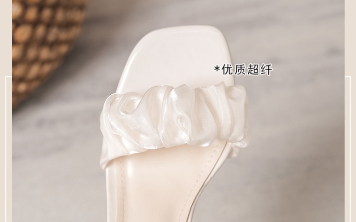Summer collocation thick shoes fashion pearl lady sandals
