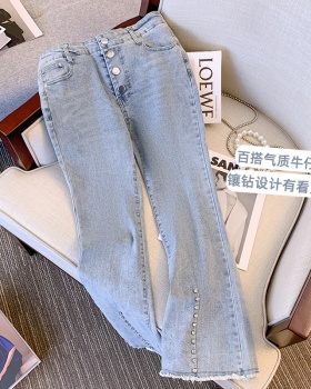 Autumn large yard long pants Casual fat flare pants for women