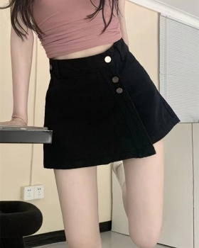 Irregular summer denim skirt high waist all-match skirt