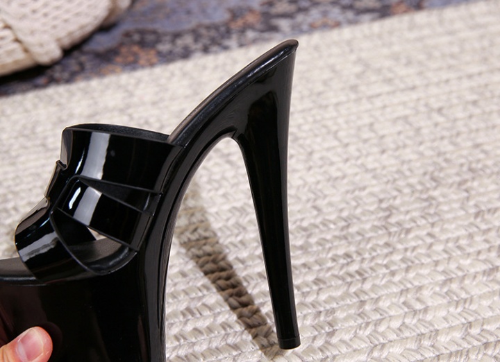 Fine-root high-heeled shoes platform for women