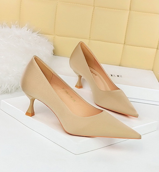 Satin shoes high-heeled high-heeled shoes for women