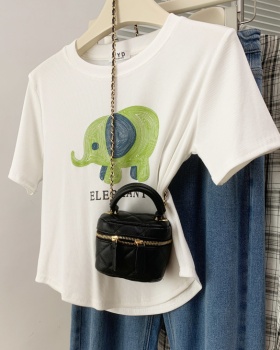 Summer elephants T-shirt all-match fashion tops