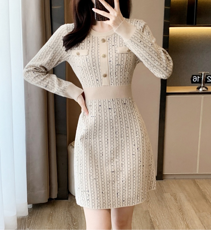 Fashion dress bottoming sweater dress for women