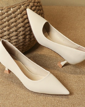 Fine-root high-heeled shoes slim shoes for women