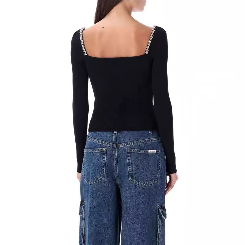 Thin niche breathable personality fashion chest hollow sweater