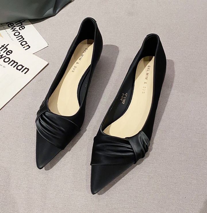 Spring and summer fine-root pointed shoes for women