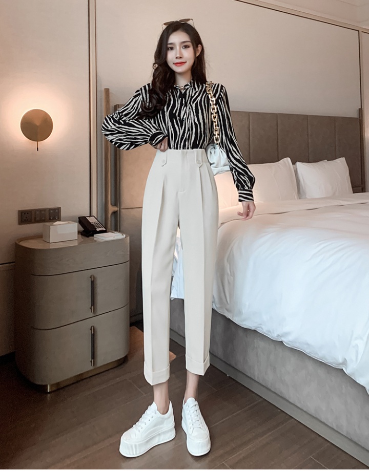 Commuting long pants Korean style business suit for women