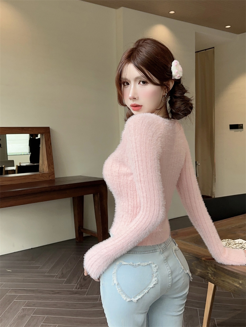 Bottoming thermal all-match sexy pullover slim sweater