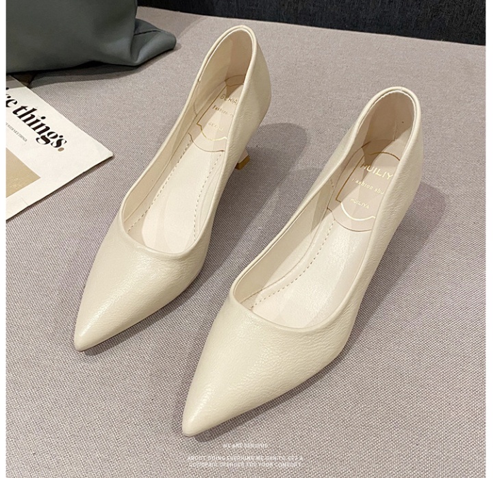 Fine-root low high-heeled shoes profession shoes for women
