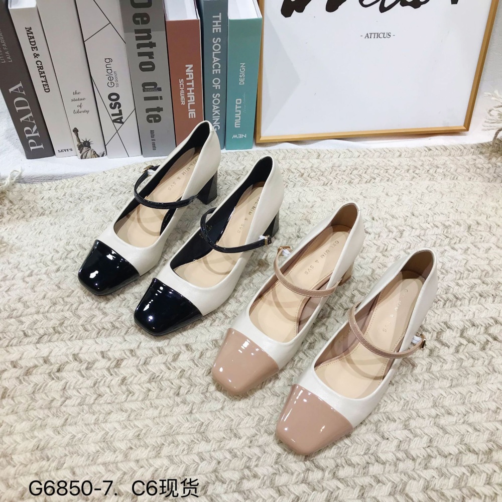 Spring France style high-heeled mixed colors shoes for women