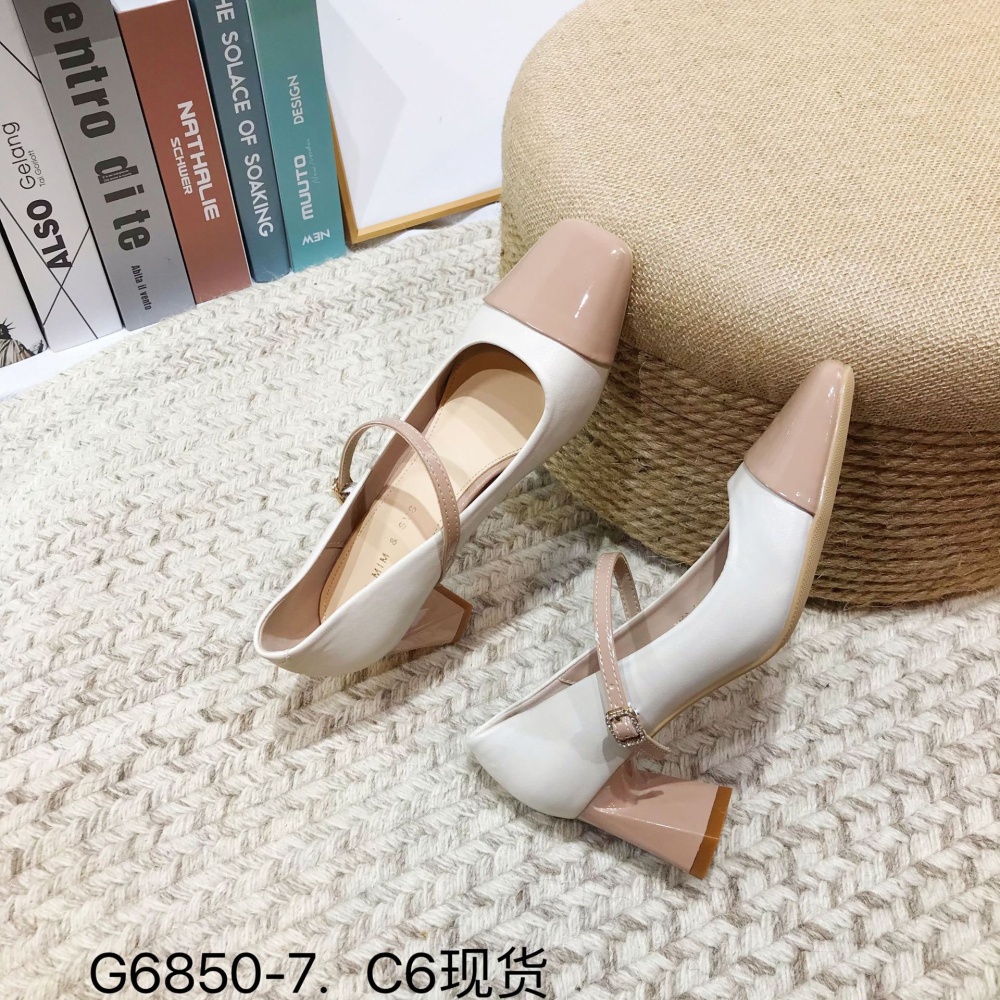 Spring France style high-heeled mixed colors shoes for women
