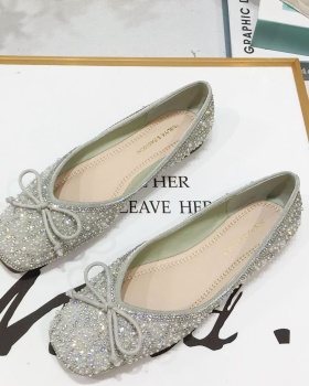 Square head peas shoes soft soles shoes for women