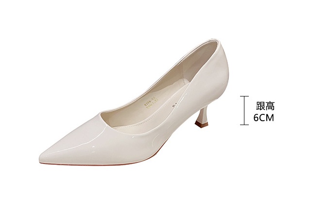 Temperament tender fine-root pointed shoes for women
