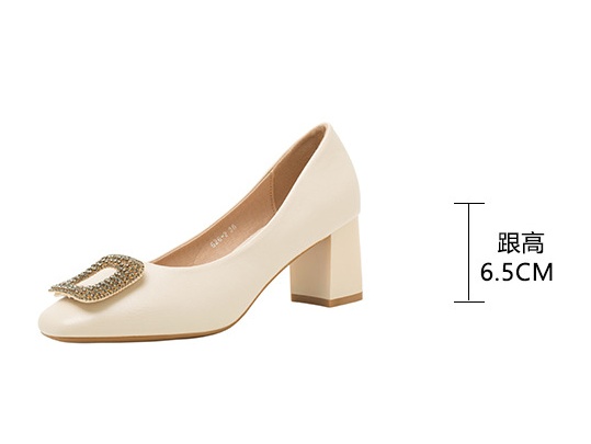Middle-heel high-heeled shoes spring shoes for women