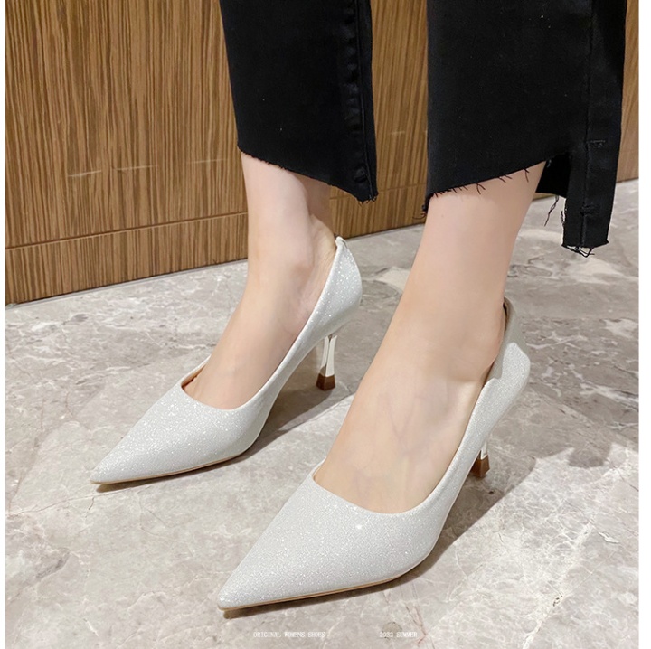 Sexy pointed high-heeled shoes fine-root shoes for women