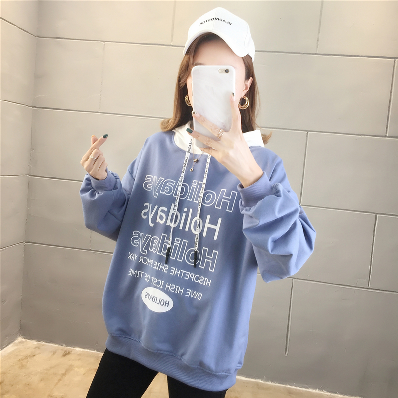 Loose cotton tops large yard hoodie for women