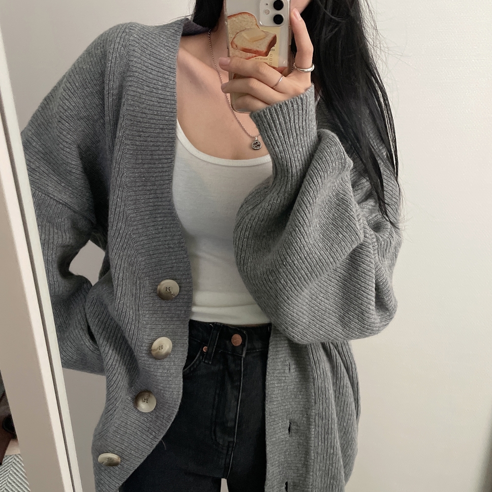 Korean style cardigan single-breasted sweater