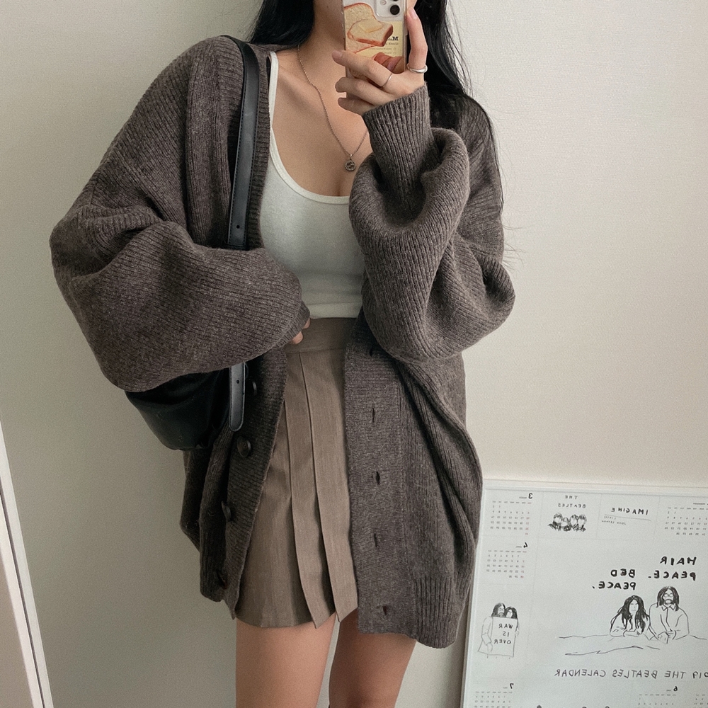 Korean style cardigan single-breasted sweater