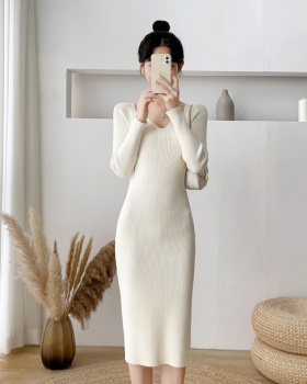 Sexy France style dress package hip sweater dress