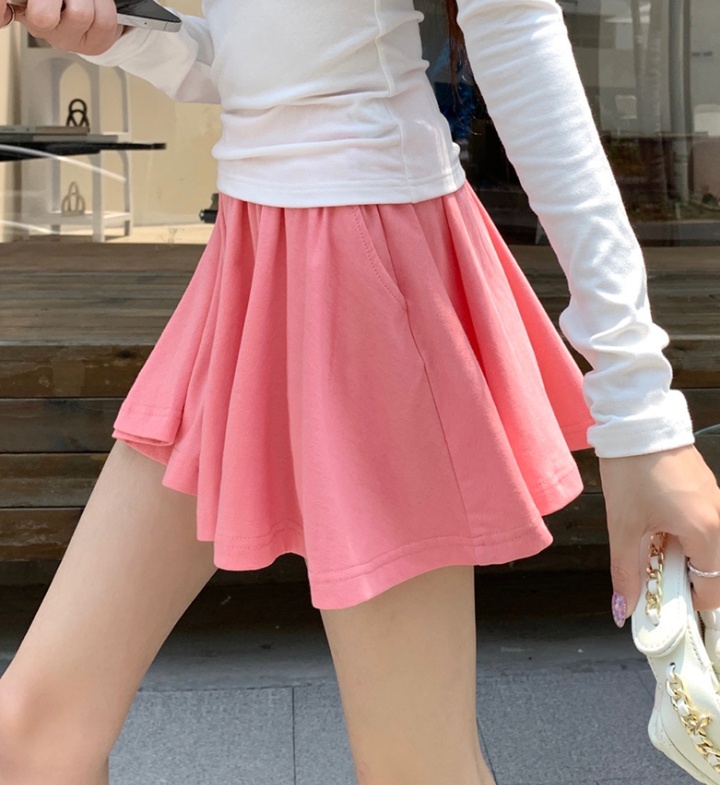 Anti emptied summer culottes pleated short skirt