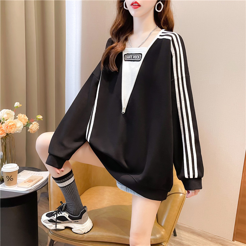 Spring and autumn Korean style tops thin hoodie for women