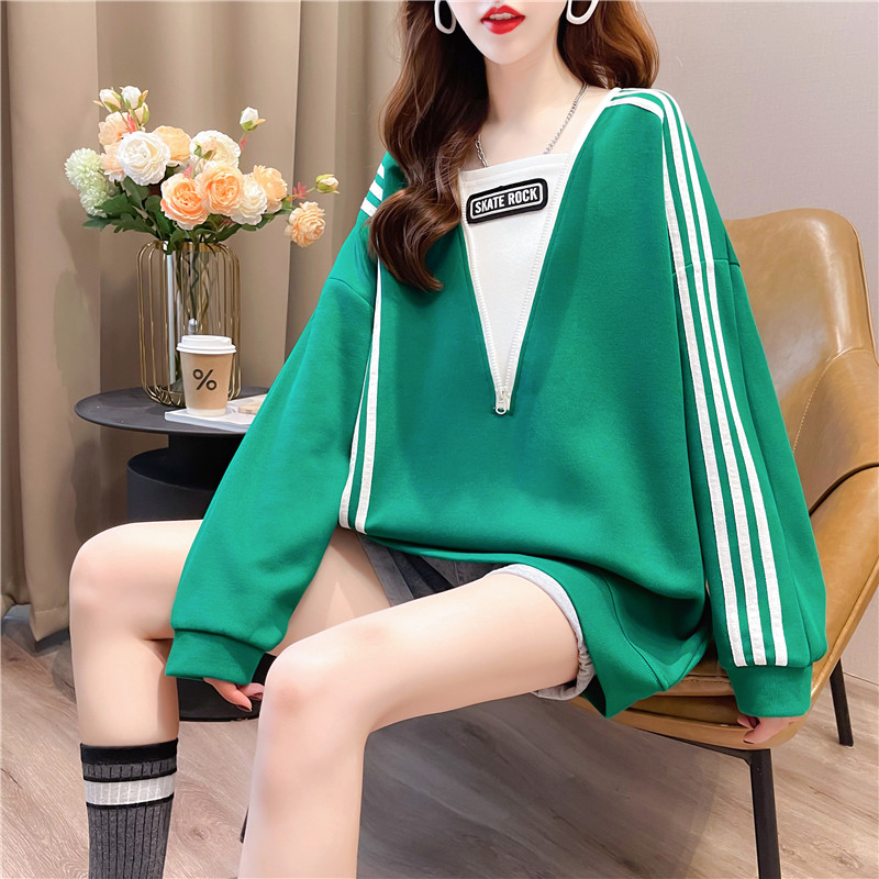 Spring and autumn Korean style tops thin hoodie for women