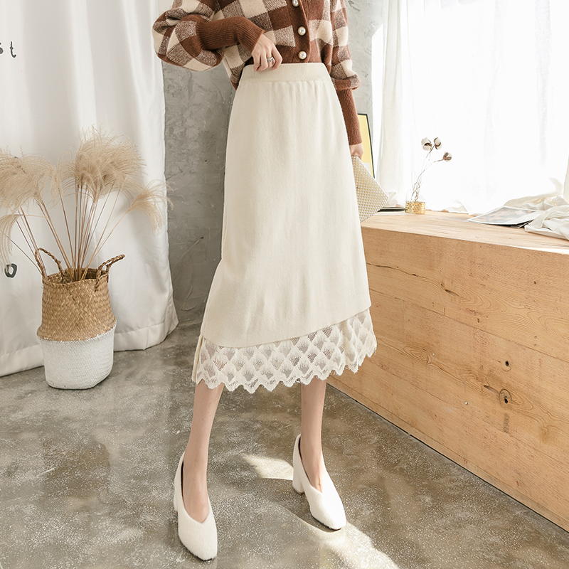 Pure autumn and winter skirt wear long dress for women