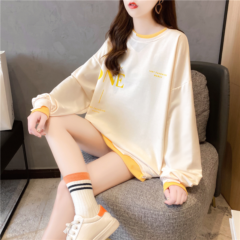 Slim tops spring and autumn hoodie for women