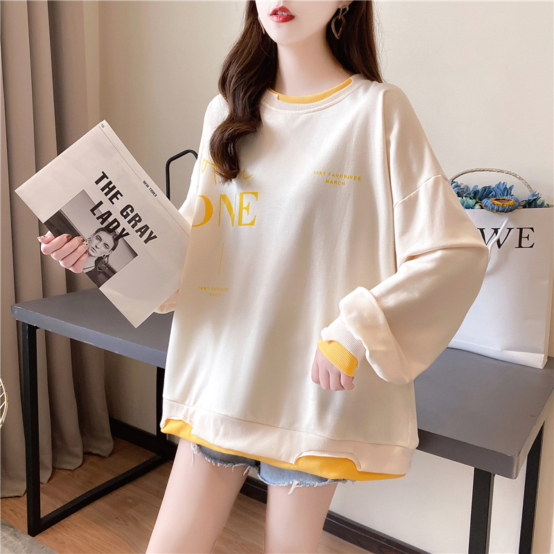 Slim tops spring and autumn hoodie for women